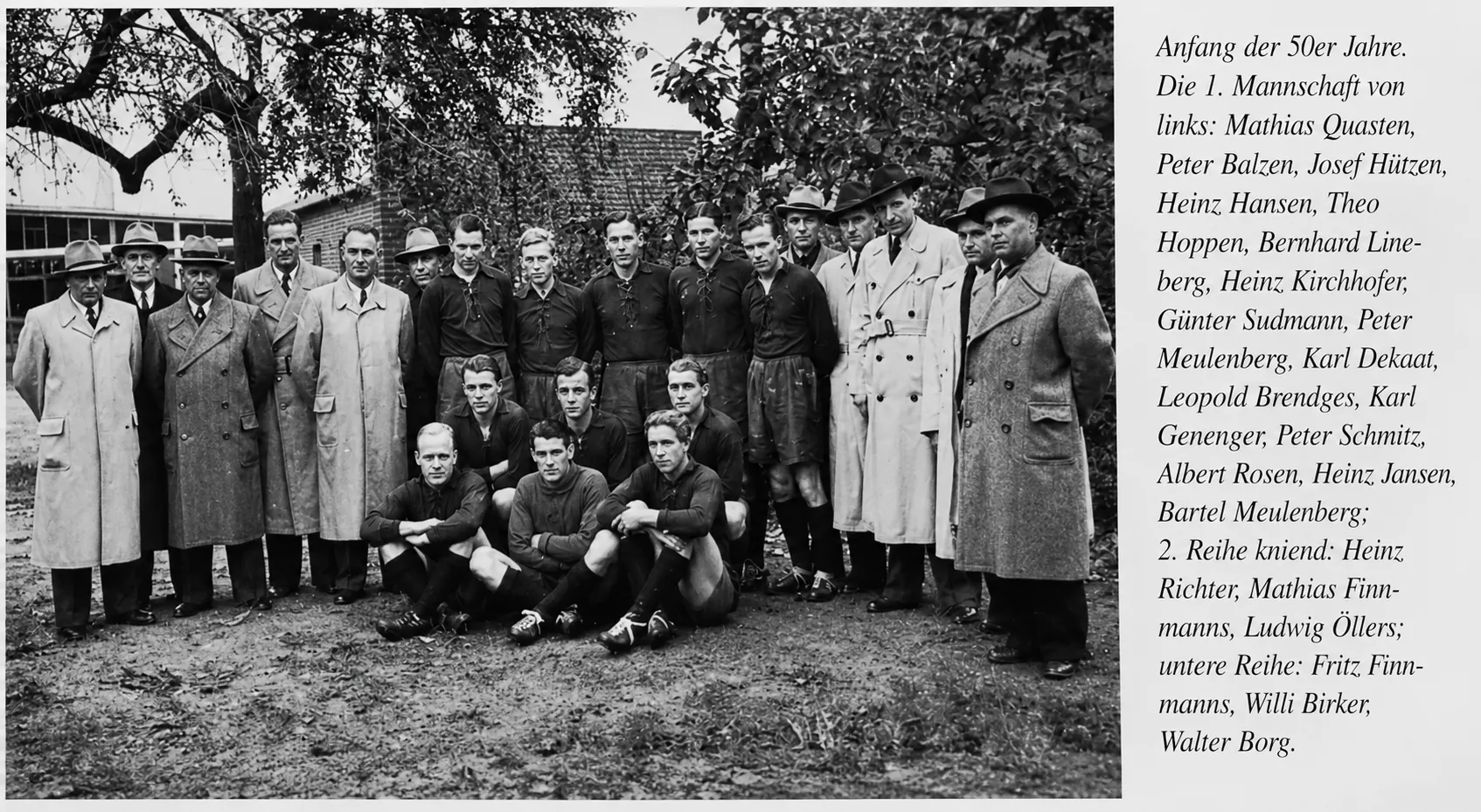 Historische Mannschaft des SC Hardt