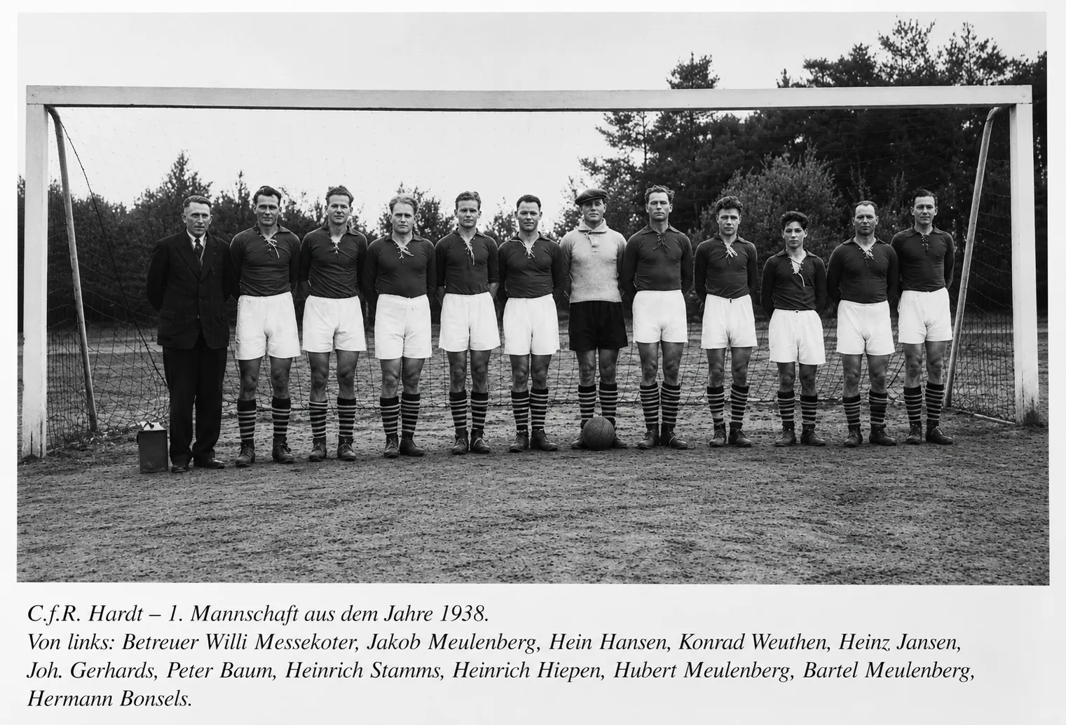 CfR Hardt, 1. Mannschaft 1938
